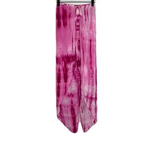 NWT The Sang Women’s Medium Pink Tie Dye Flowy Boho Festival Cover-Up Pants